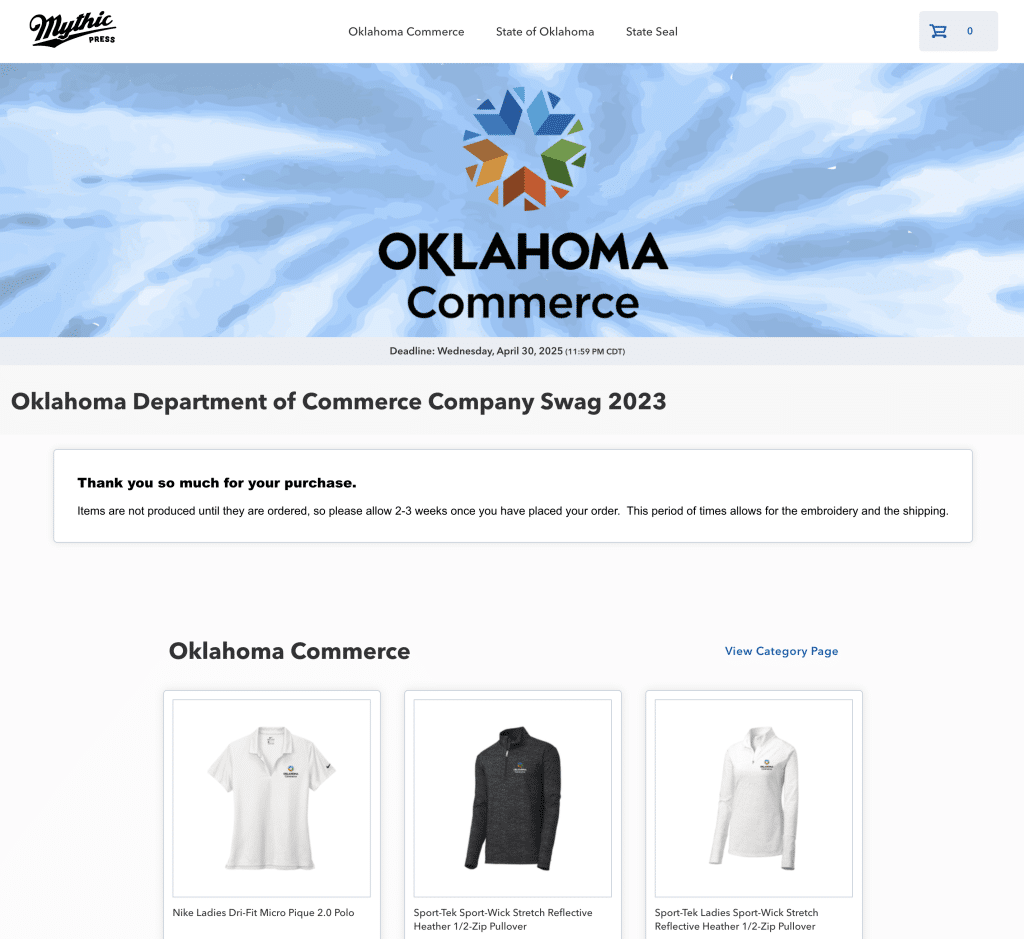 Corporate Web Store